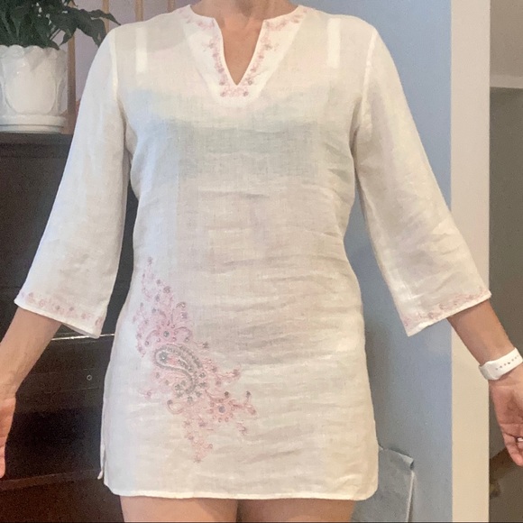 Deane & White Linen tunic M - Picture 1 of 7